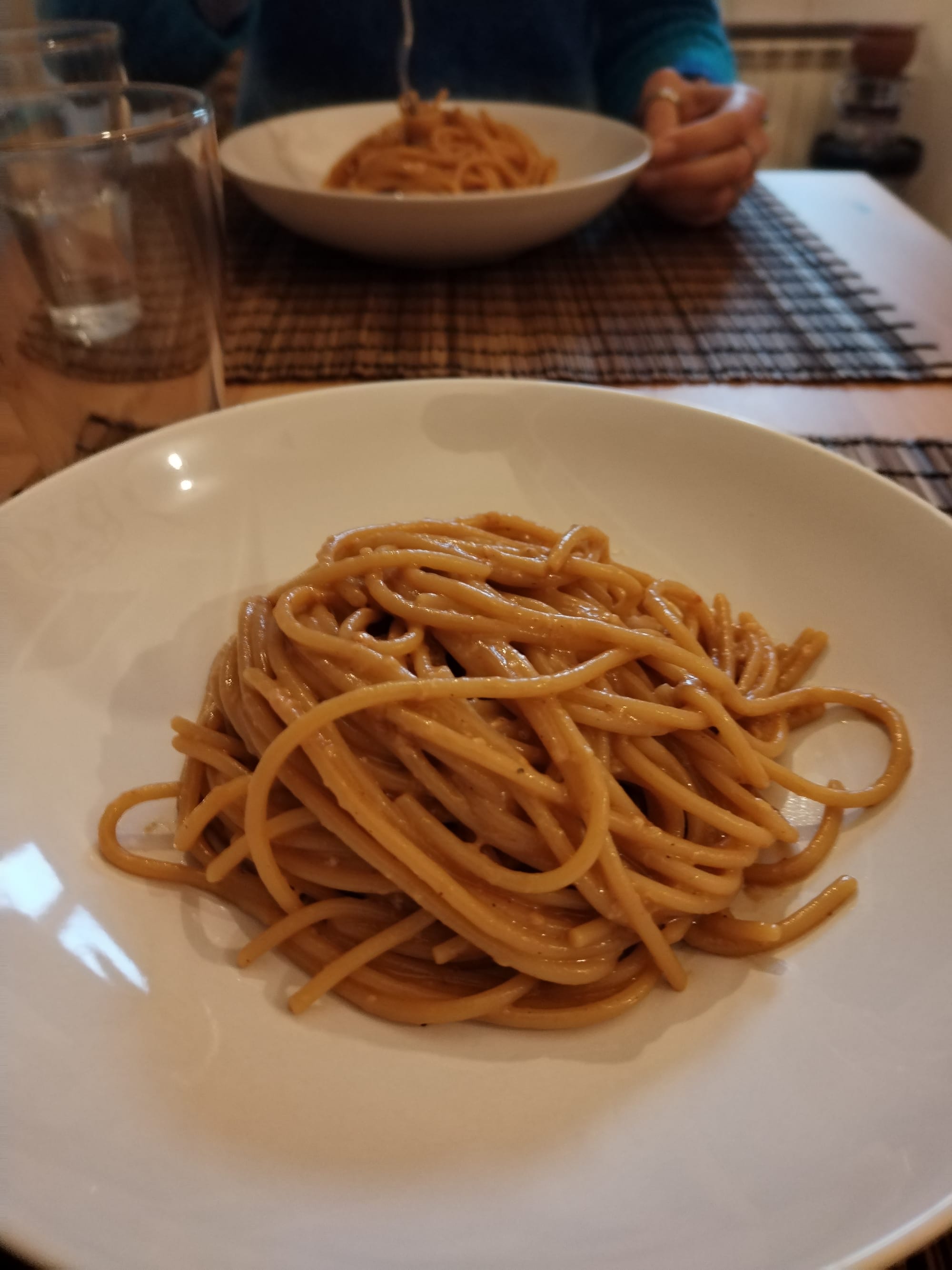 Bloody delicious Cacio & Marmite spaghetti, mate!