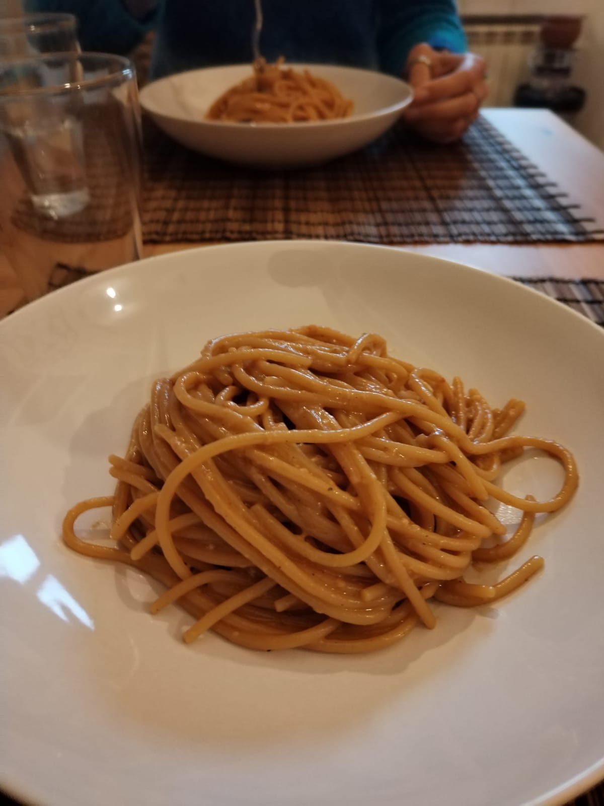 Bloody delicious Cacio & Marmite spaghetti, mate!